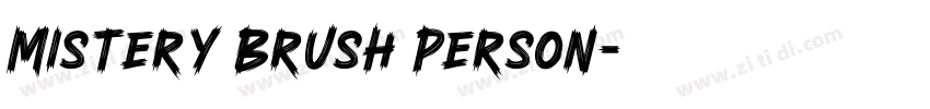Mistery Brush Person字体转换